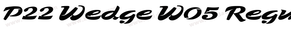 P22 Wedge W05 Regula字体转换